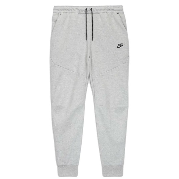 Tech Nike Fleece Dark Grey Heather/Black slim-fit joggers. - Picture 1 of 2